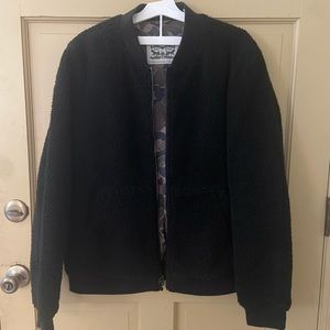 MENS Black Levi Sherpa Jacket L